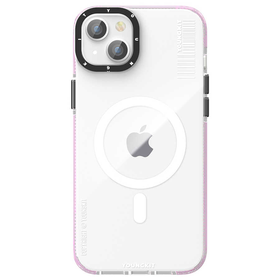 Youngkit Exquisite Serisi iPhone Kapak Siyah Pembe - enzaksesuar