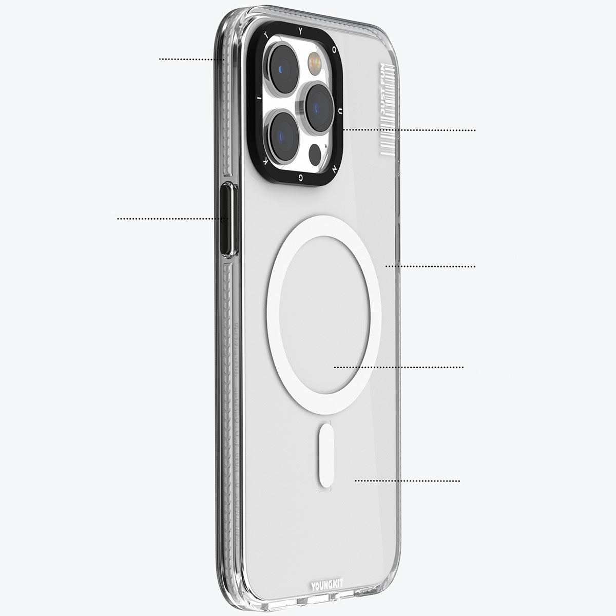 Youngkit Crystal Color Serisi Şeffaf Kapak - enzaksesuar