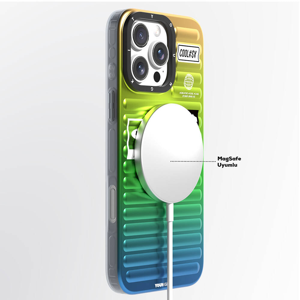 Youngkit Secret Color Serisi iPhone Yeşil Kapak - enzaksesuar