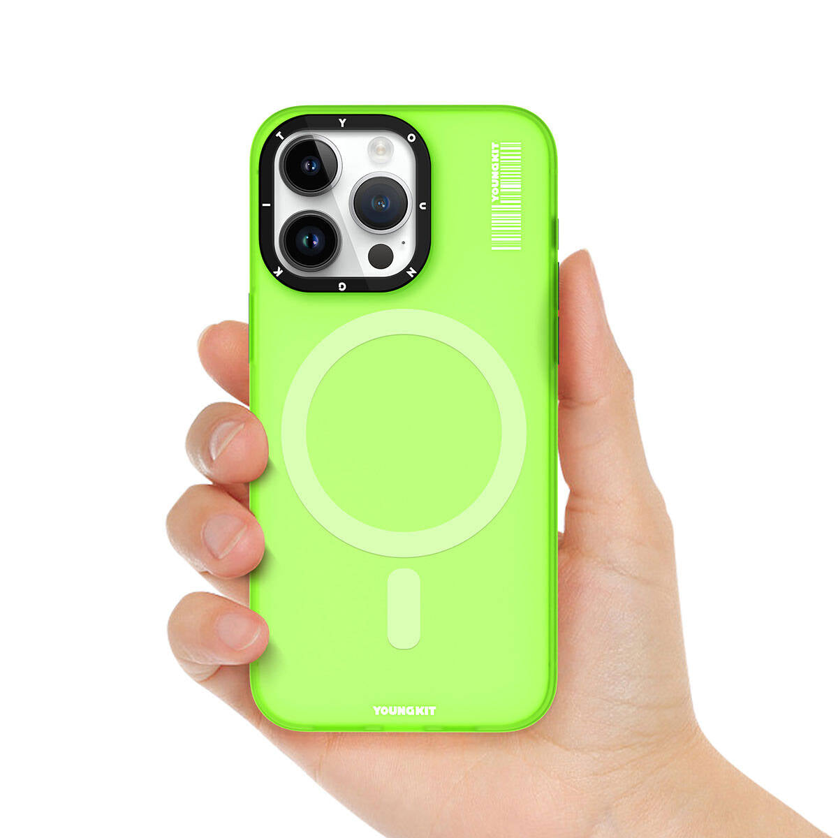 Magsafe Şarj Özellikli Youngkit Hidden Sand Serisi Yeşil Kapak - enzaksesuar