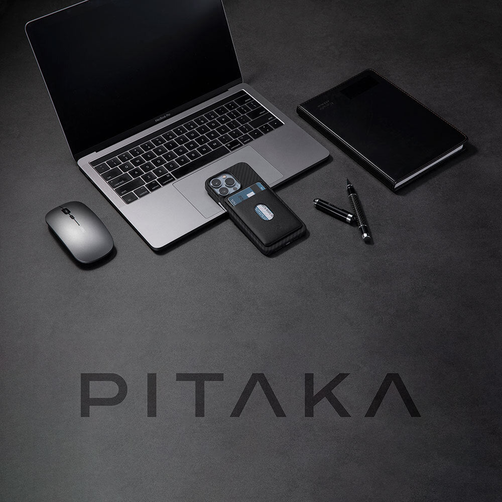 PİTAKA MagEZ Card Sleeve 3.0 PU Deri Magnetik Kartlık