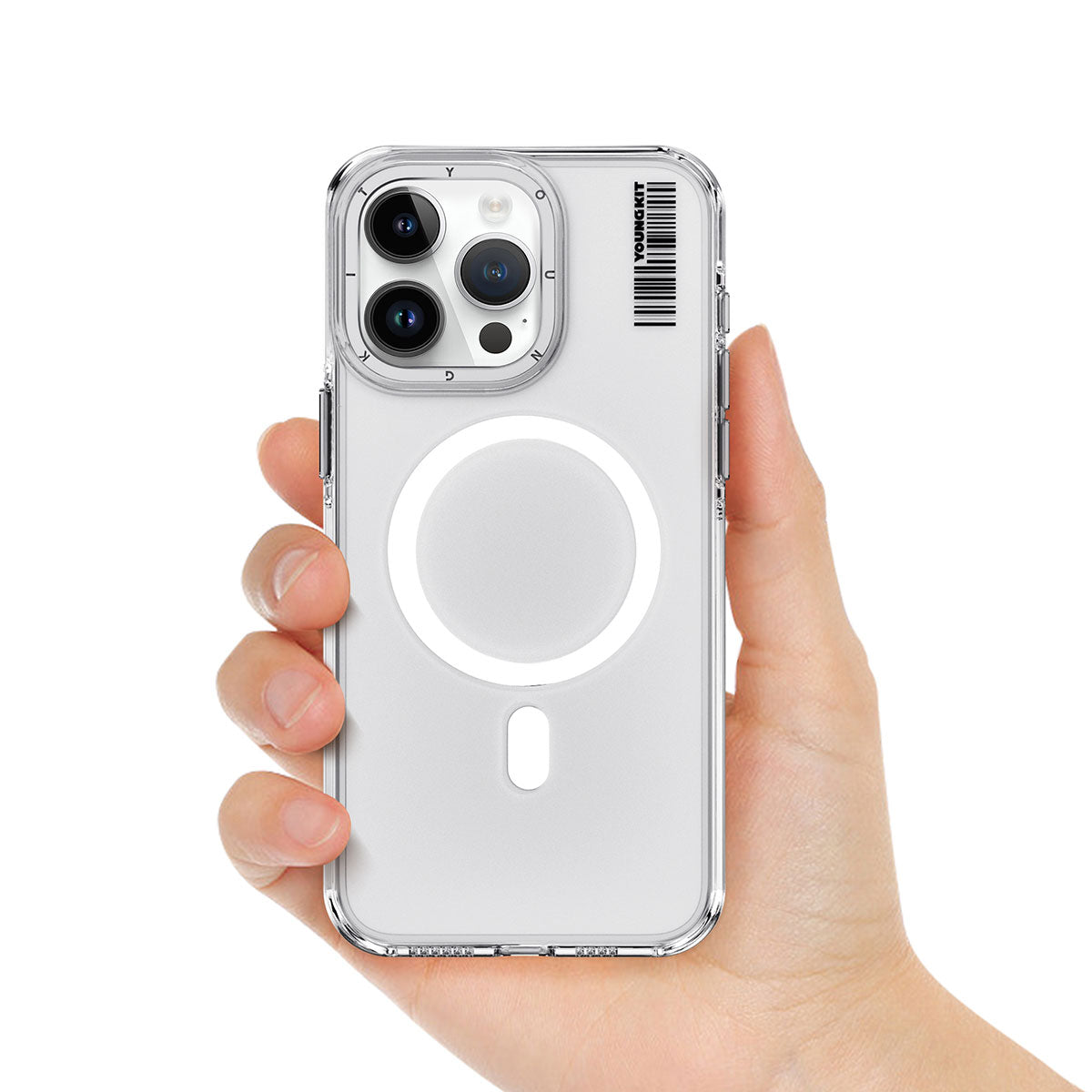Magsafe Şarj Özellikli Şeffaf Youngkit Crystal Shield Serisi Kapak- Product vendor