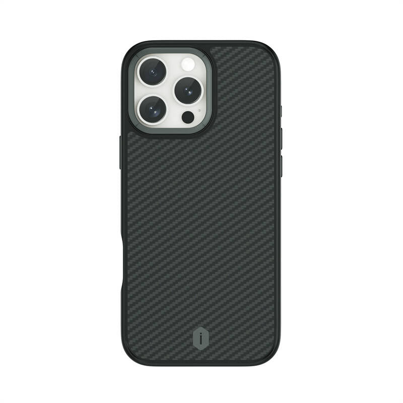 WİWU iPhone 16 Pro Max Magsafe Şarj Özellikli Aramid Fiber Tasarım Kevlar Kılıf