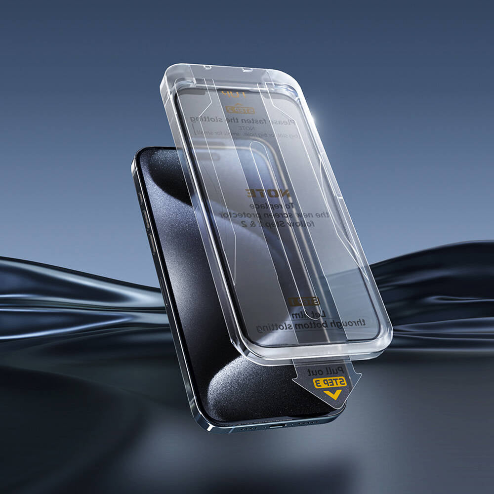 Wiwu Wi-SQ009 Easy Install iPrivacy 360° Anti-Peep Oleofobik Temperli Cam Ekran Koruyucu + Kolay Uygulama Aparatlı