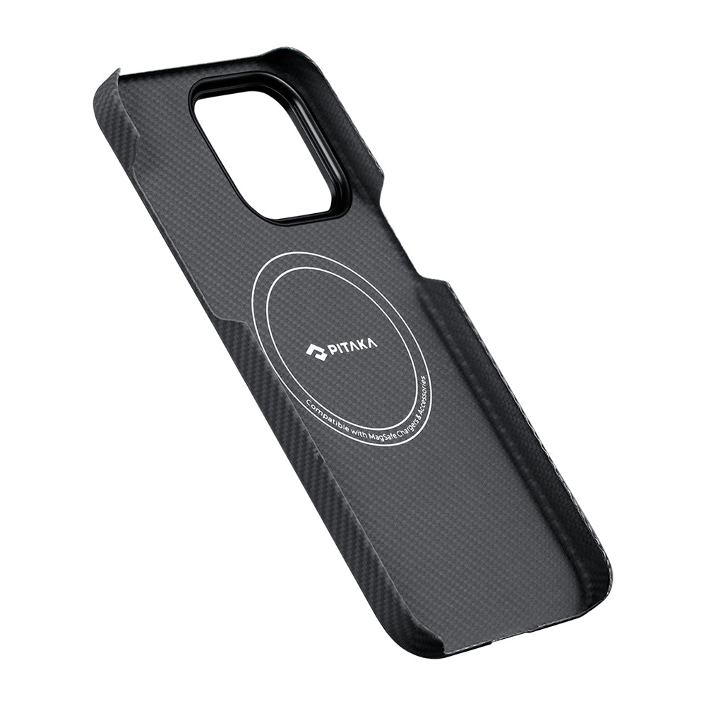 PİTAKA Magsafe Şarj Özellikli İPhone 14 Pro 600D Aramid Fiber Pitaka Tactile Woven Orchestra Serisi Rhapsody Kapak