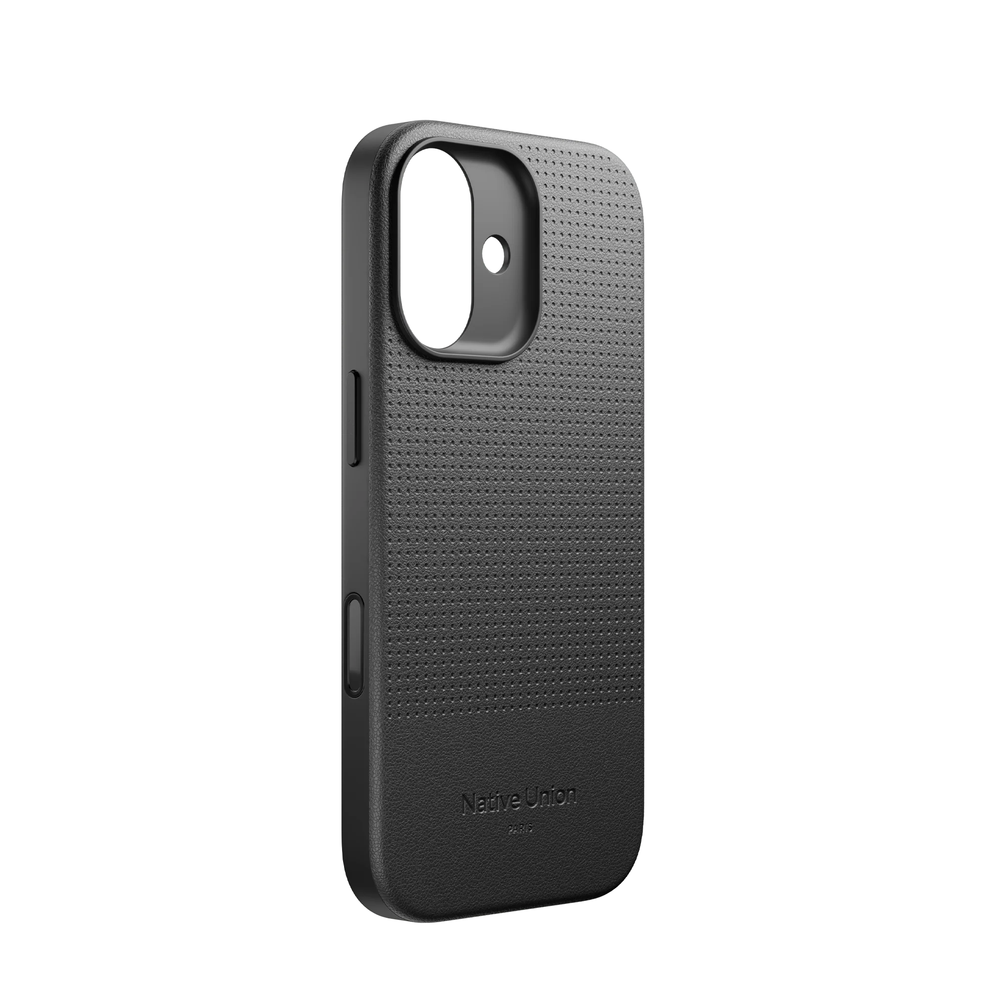 Apple iPhone 17 Kılıf M-safe Şarj Özellikli Deri Dokulu Native Union 2025 Active Serisi Kapak Siyah