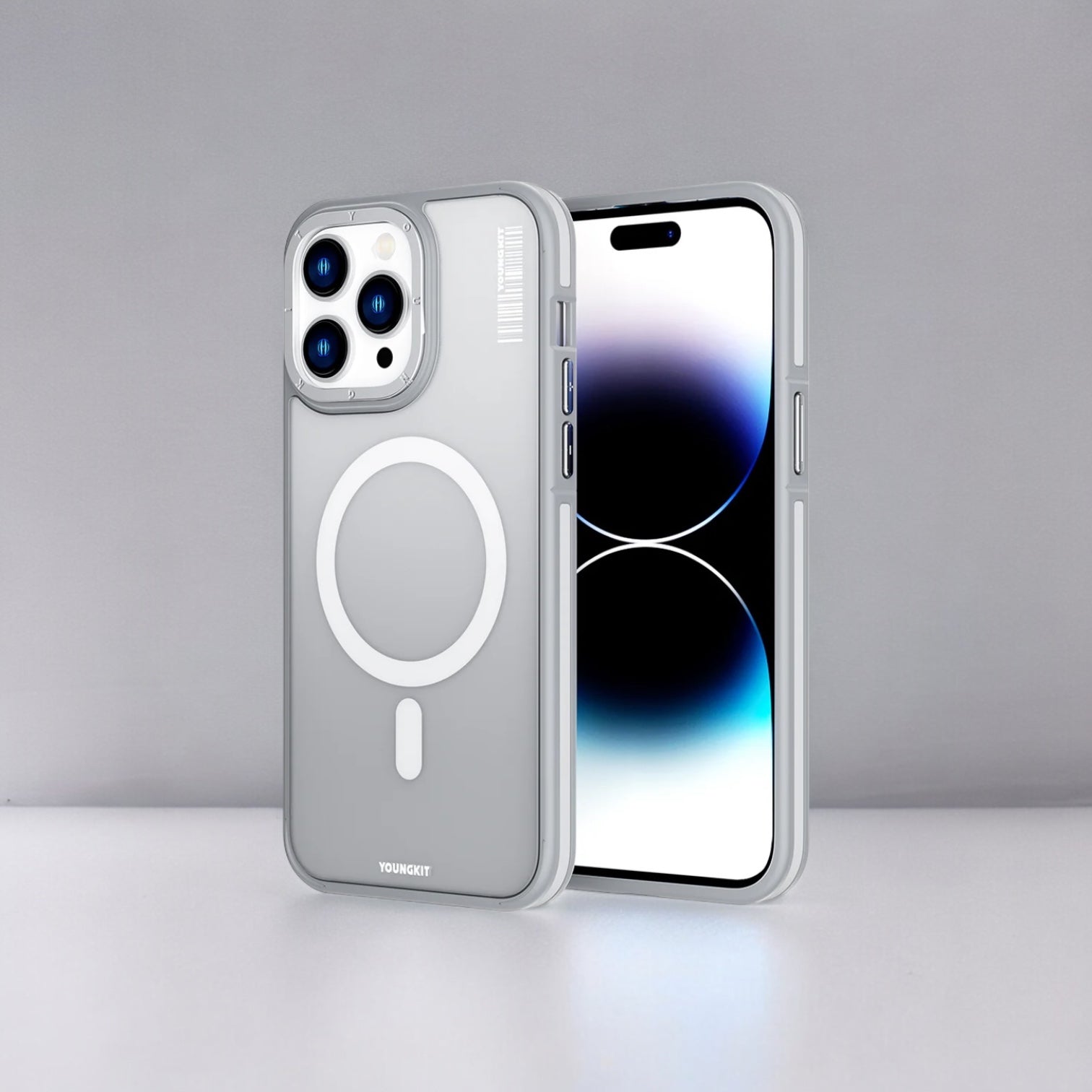 Youngkit Rock Sand Serisi iPhone Kapak Gri- Product vendor