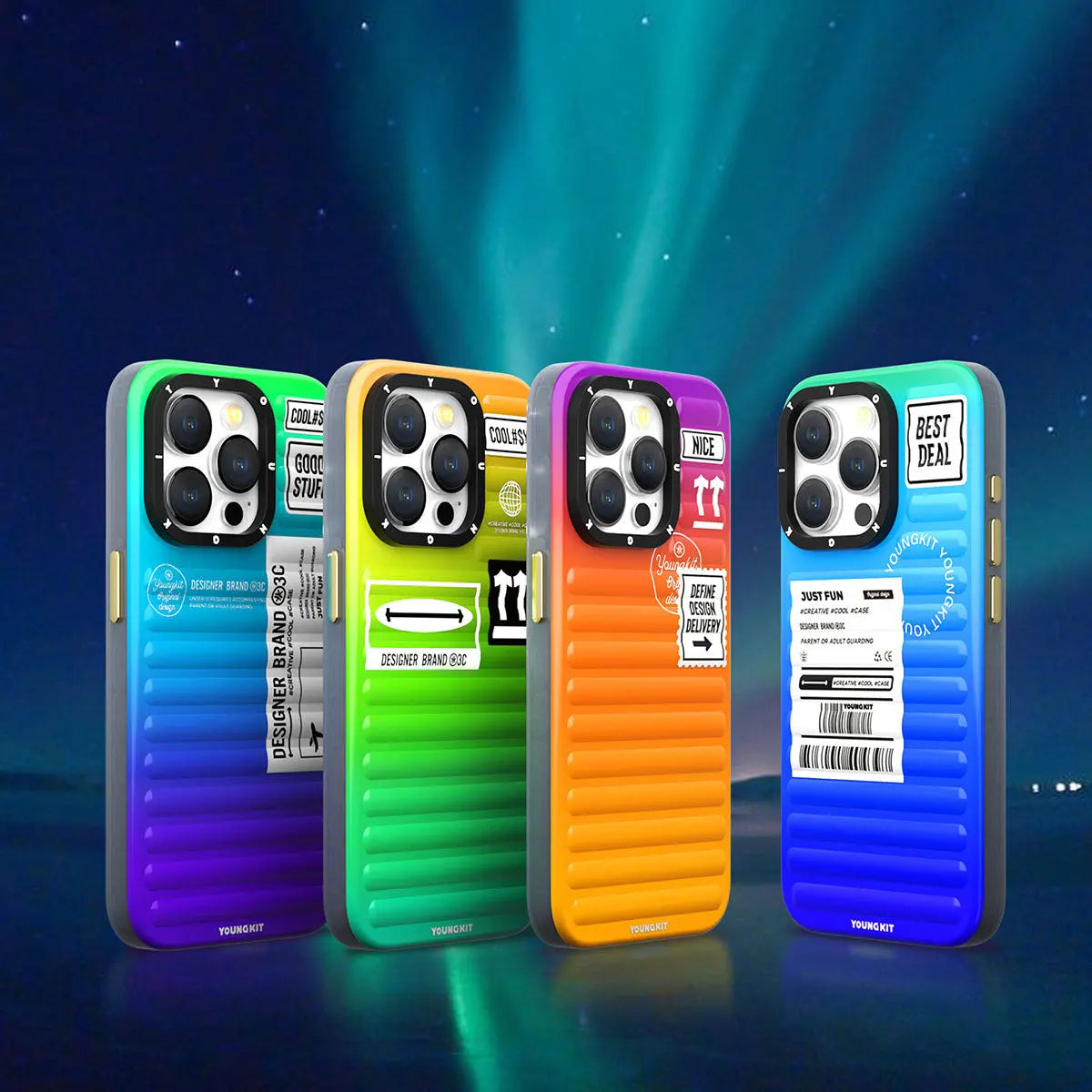 Youngkit Secret Color Serisi iPhone Mor Kapak - enzaksesuar