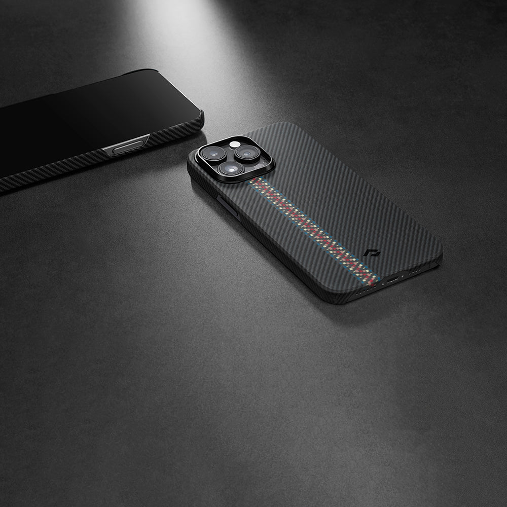 PİTAKA Magsafe Şarj Özellikli İPhone 14 Pro 600D Aramid Fiber Pitaka Tactile Woven Orchestra Serisi Rhapsody Kapak