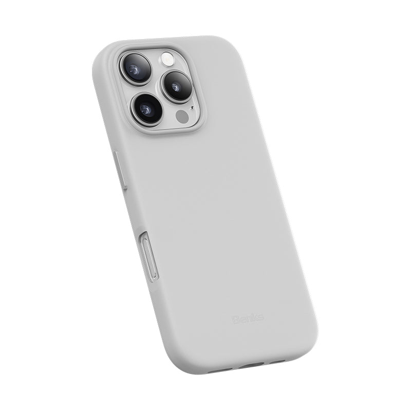 BENKS iPhone 16 Pro Magsafe Şarj Özellikli Çizilmeye Dayanıklı VitaPro Serisi PU Deri Beyaz Kılıf