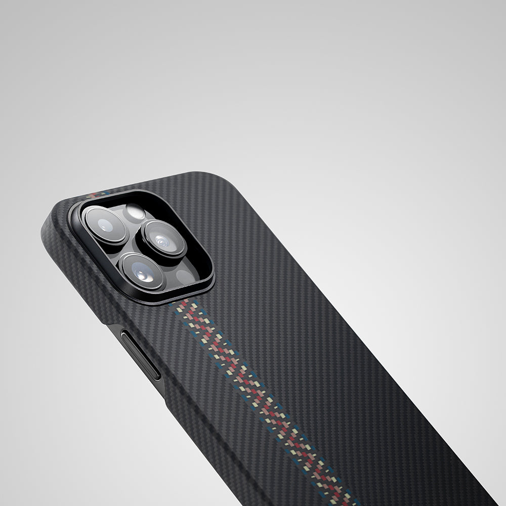 PİTAKA Magsafe Şarj Özellikli İPhone 14 Pro 600D Aramid Fiber Pitaka Tactile Woven Orchestra Serisi Rhapsody Kapak