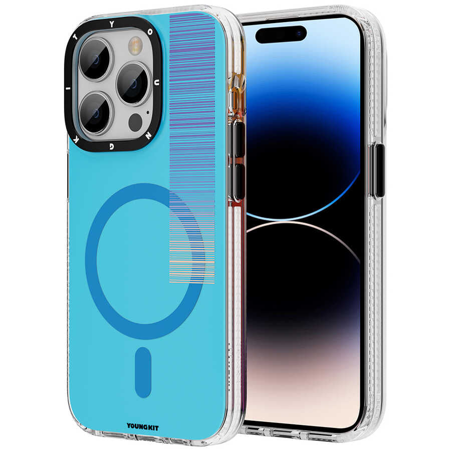Youngkit Pure Serisi iPhone Mavi Kapak - enzaksesuar