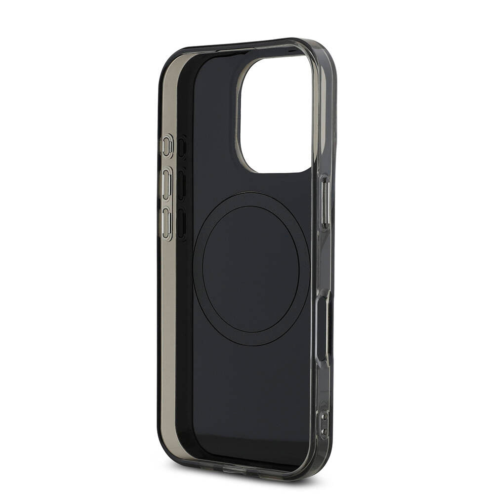 MERCEDES-BENZ - AMG iPhone 16 Pro Max Orjinal Lisanslı Magsafe Şarj Özellikli IML Baskı Logolu Çift Katmanlı Bow Lines Siyah Kılıf
