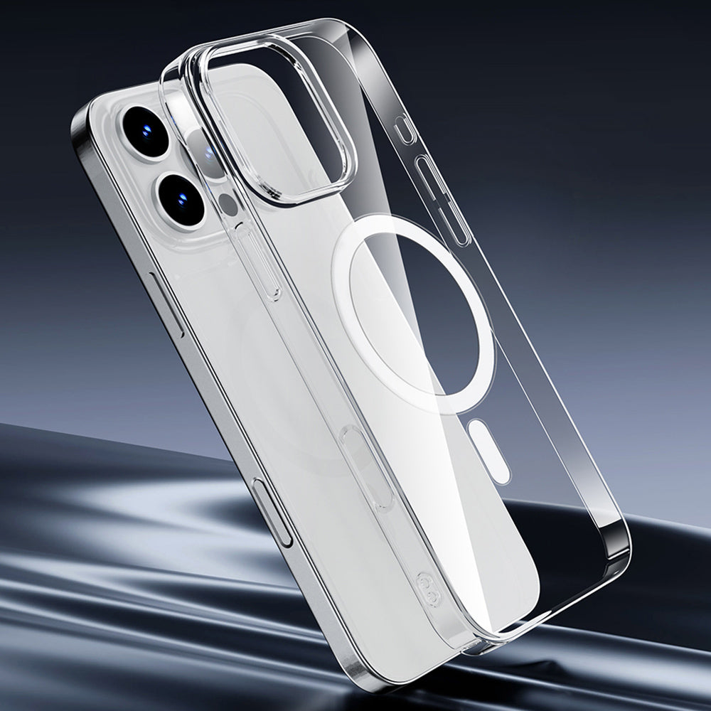 WİWU iPhone 16 Plus Magsafe Uyumlu YXK-207 Invisible Pro Sert PC Sararmaz Kılıf