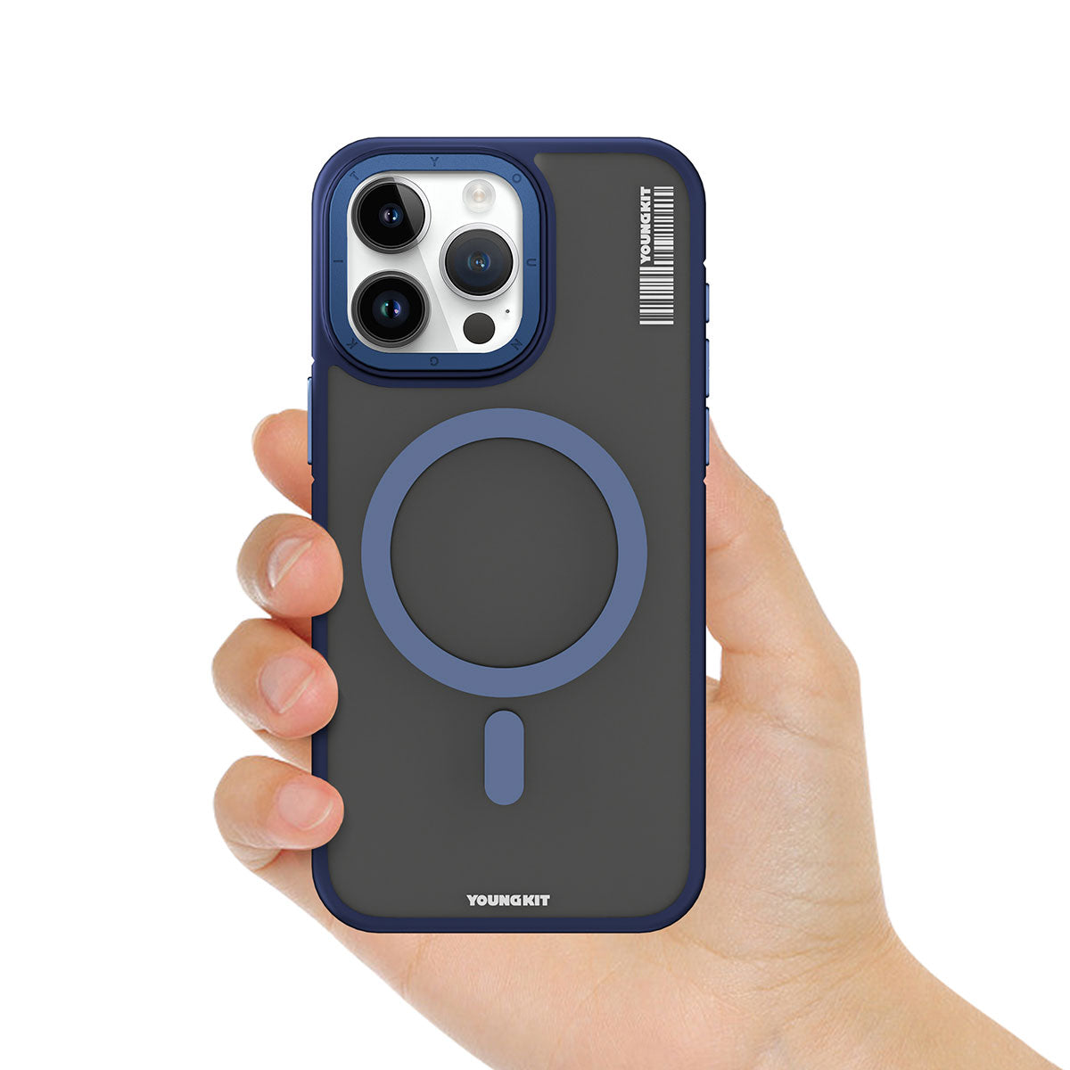 Youngkit Rock Sand Serisi iPhone Mavi Kapak - enzaksesuar