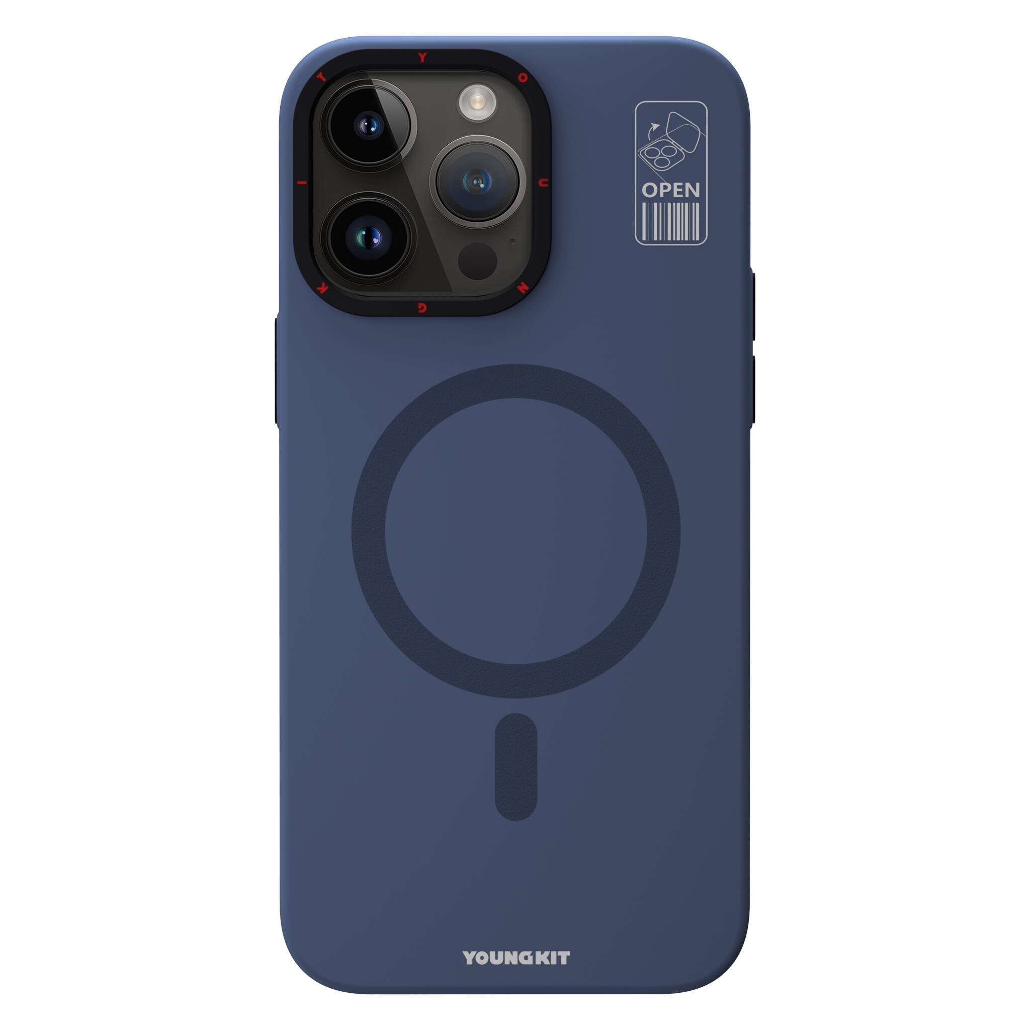 Youngkit Standlı Hermit Bracket Serisi iPhone Kapak Mavi - enzaksesuar