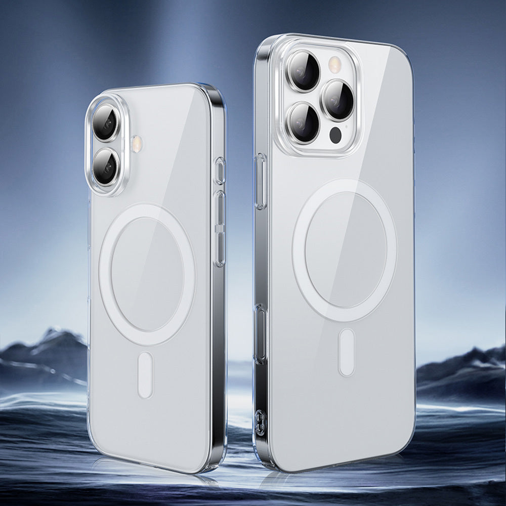 WİWU iPhone 16 Pro Max Magsafe Şarj Özellikli Invisible Pro Sert PC Sararmaz Kılıf