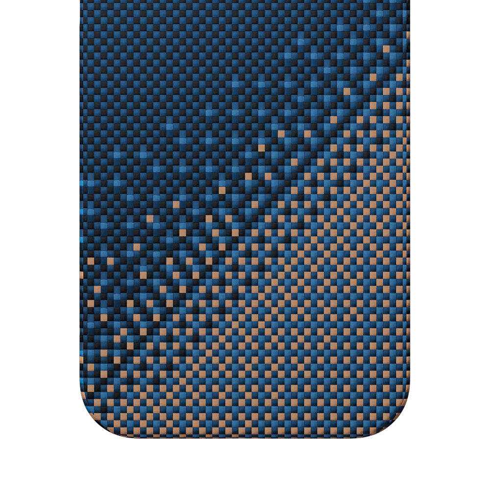 Apple iPhone 17 Pro Max Kılıf M-safe Şarj Özellikli Raptic Aramid Skin Serenity Serisi Kapak Lacivert
