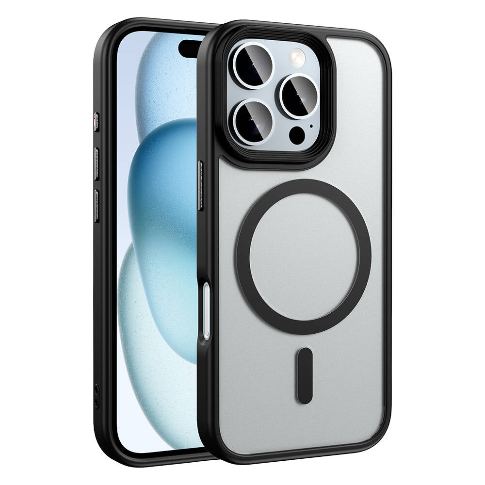 Zore Flet Magsafe Serisi iPhone Siyah Kapak - enzaksesuar