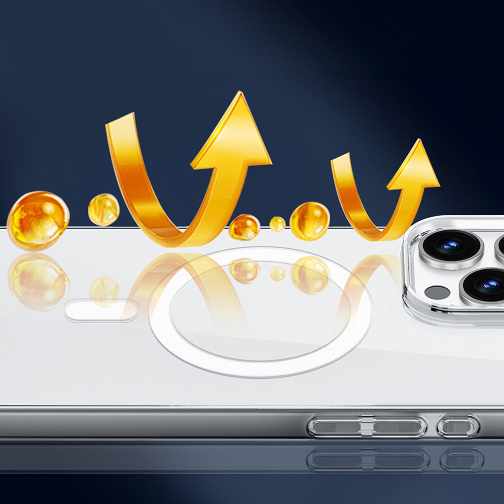 WİWU iPhone 16 Plus Magsafe Uyumlu YXK-207 Invisible Pro Sert PC Sararmaz Kılıf