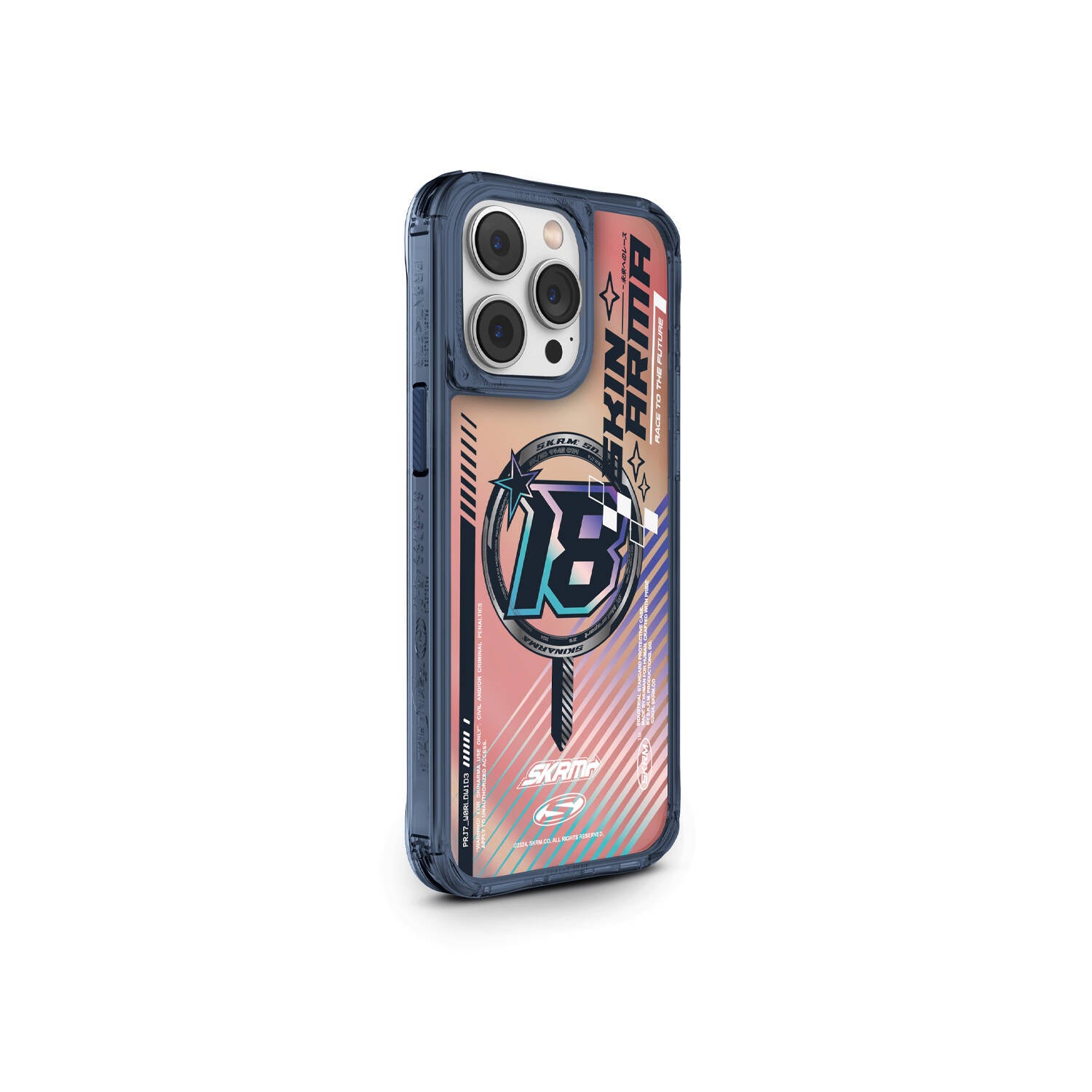SkinArma Magsafe Şarj Özellikli Sticker Yapıştırmalı Mavi Drift Kapak - enzaksesuar