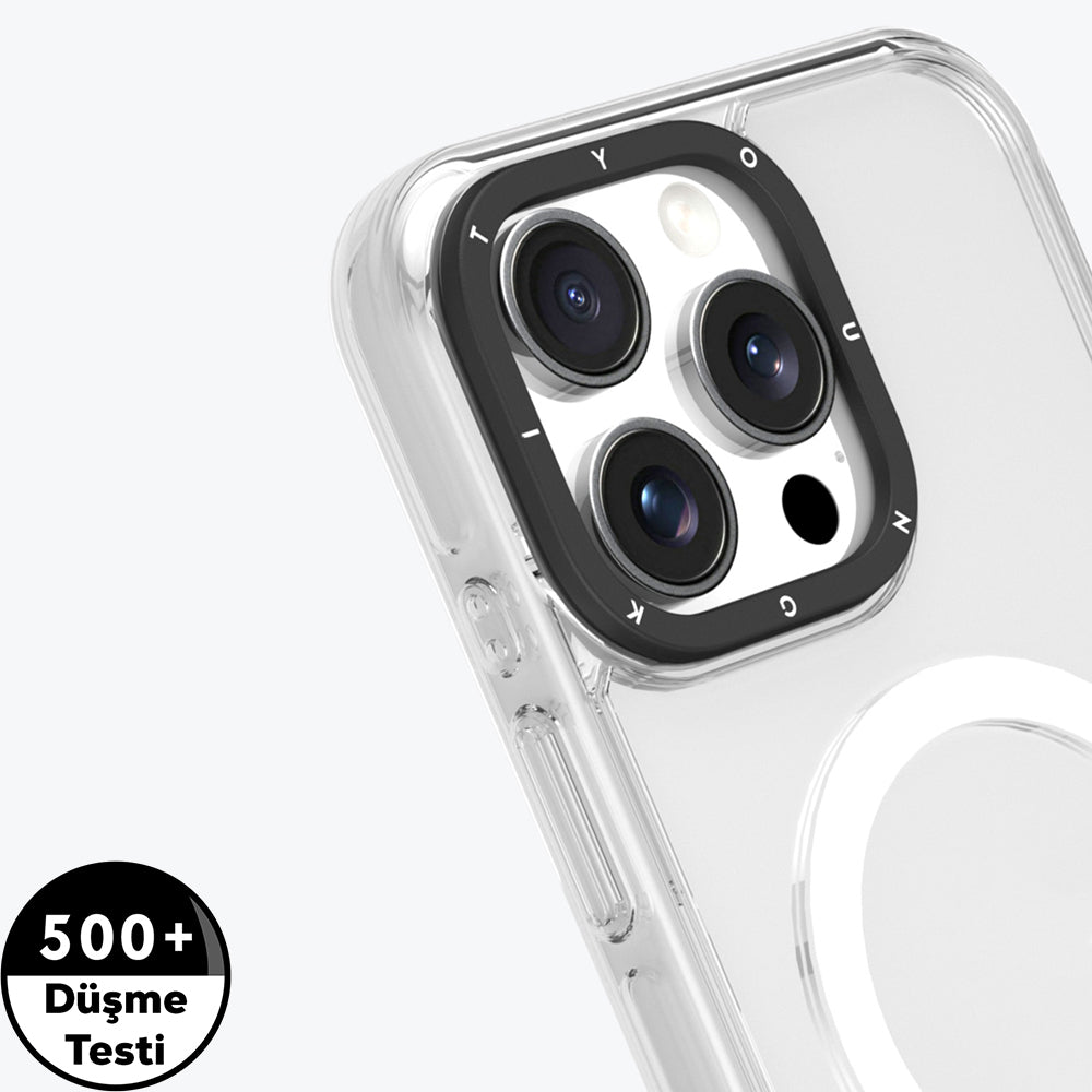 YOUNGKIT iPhone 16 Pro Max Magsafe Şarj Özellikli Crystal Color Serisi Şeffaf Kılıf