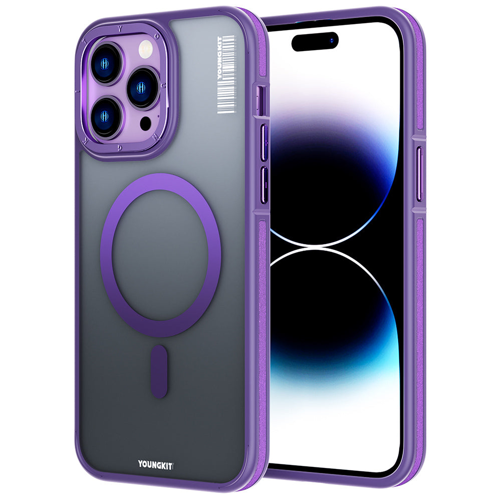 Youngkit Rock Sand Serisi iPhone Mor Kapak - enzaksesuar