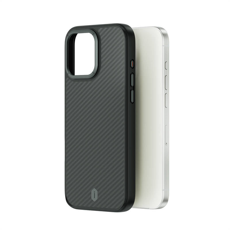 WİWU iPhone 16 Pro Max Magsafe Şarj Özellikli Aramid Fiber Tasarım Kevlar Kılıf