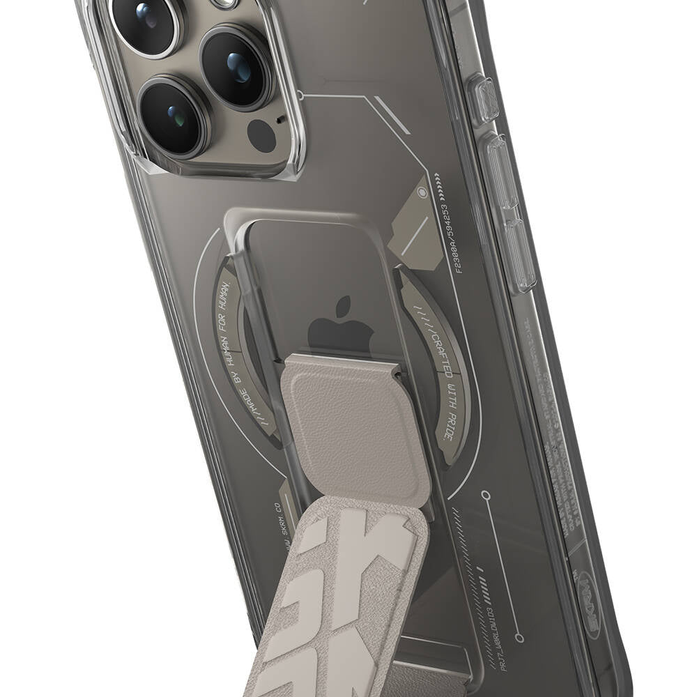 Skinarma Magsafe Şarj Özellikli Teknoloji Desenli Standlı Helio Kapak - enzaksesuar