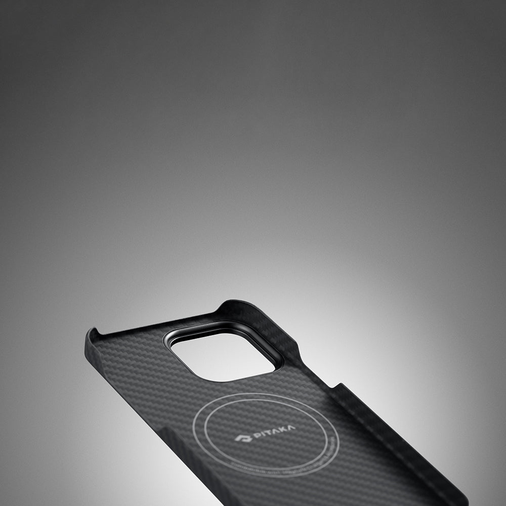 PİTAKA Magsafe Şarj Özellikli İPhone 14 Pro 600D Aramid Fiber Pitaka Tactile Woven Orchestra Serisi Rhapsody Kapak