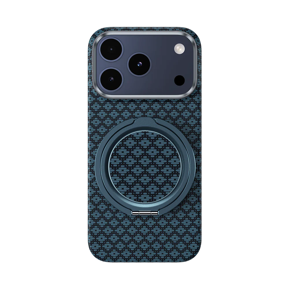 Benks L56 Magnetik 360 Derece Dönebilen ArmorPop Kevlar Tasarımlı Parmak Ring Stand Mavi