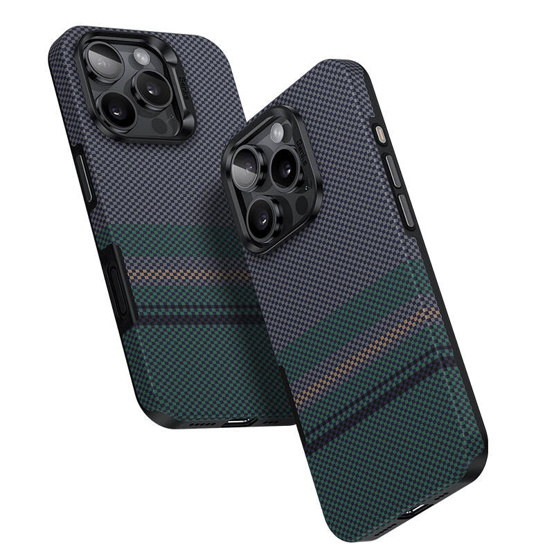 Magsafe Şarj Özellikli Karbon Fiber Tasarımlı Benks Aurora ArmorPro Kevlar Kapak - enzaksesuar