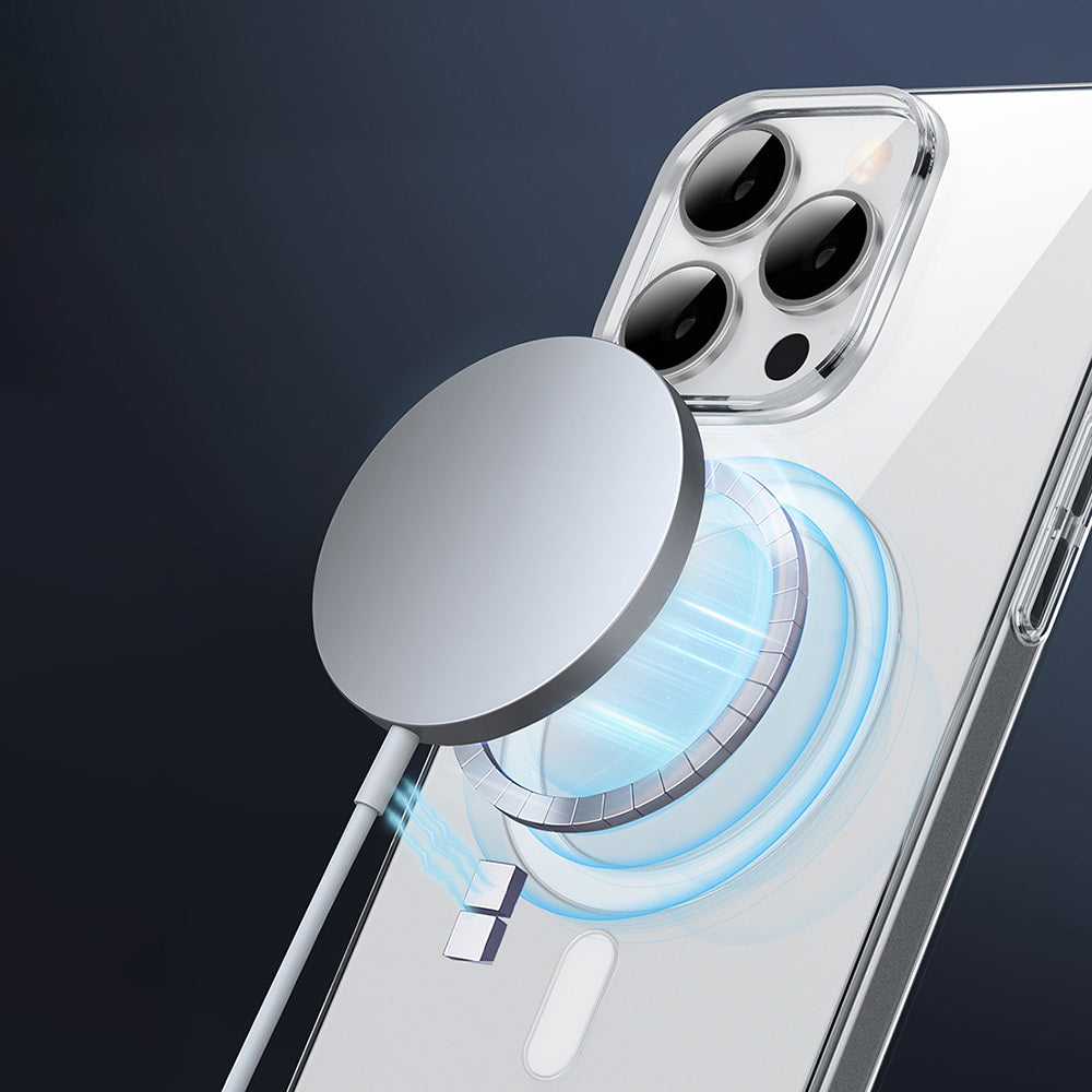 WİWU iPhone 16 Pro Max Magsafe Şarj Özellikli Invisible Pro Sert PC Sararmaz Kılıf