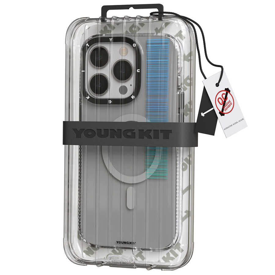 Youngkit Pure Serisi iPhone Gri Kapak - enzaksesuar