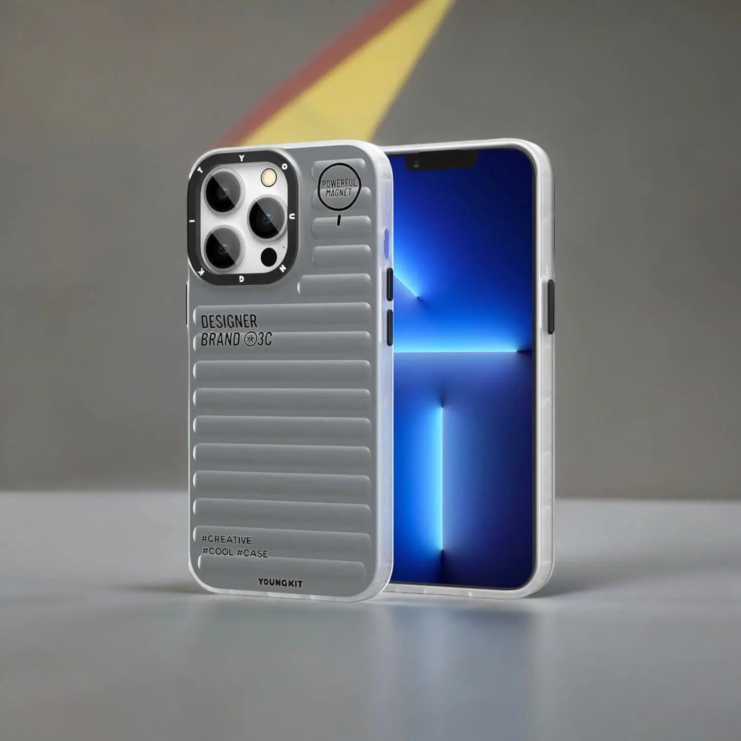 Youngkit Plain Coloured Serisi iPhone Mavi Kapak - enzaksesuar