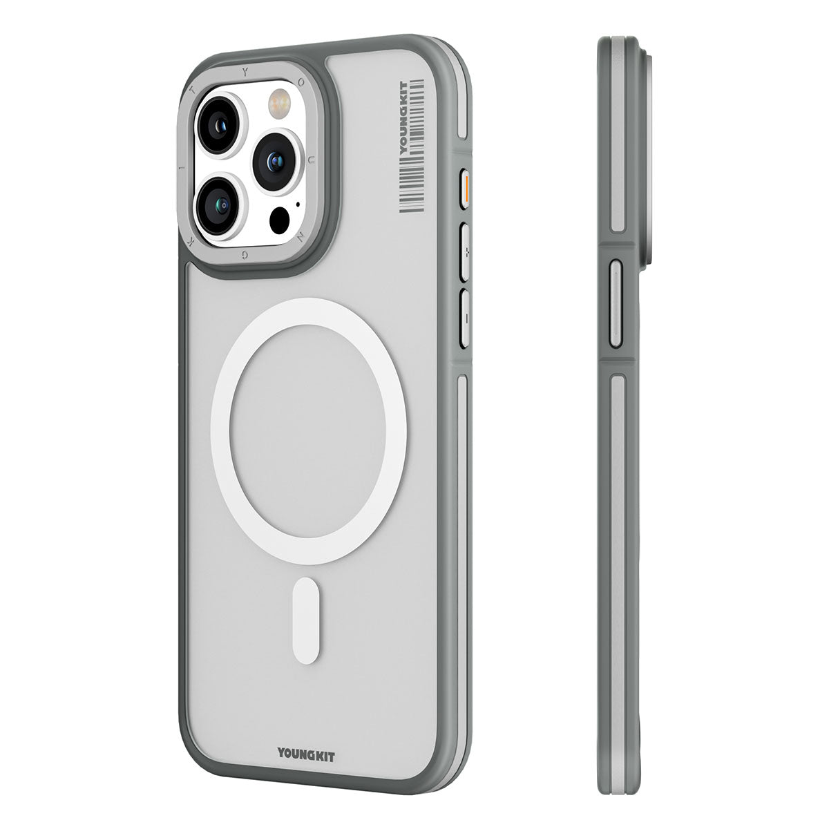 Youngkit Rock Sand Serisi iPhone Kapak Gri - enzaksesuar