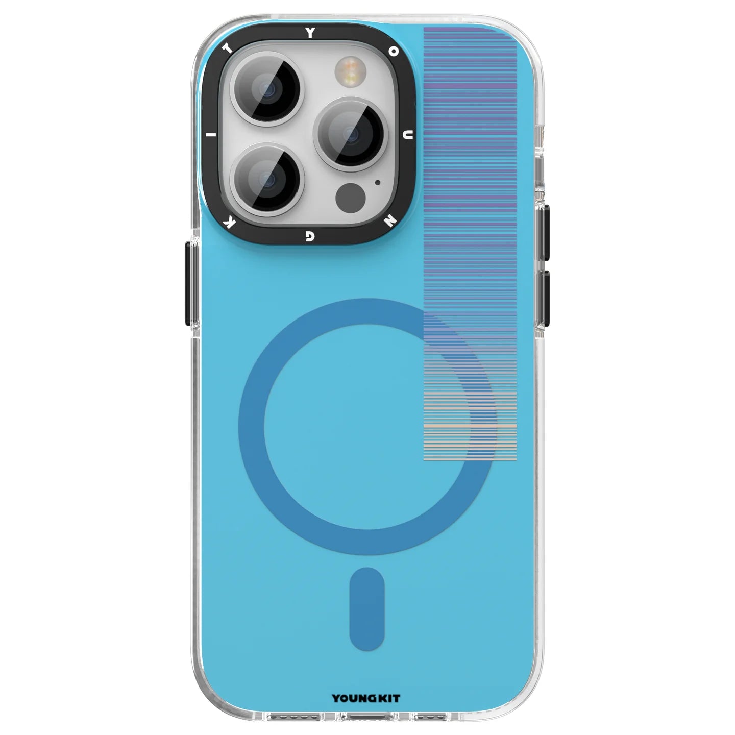 Youngkit Pure Serisi iPhone Mavi Kapak - enzaksesuar