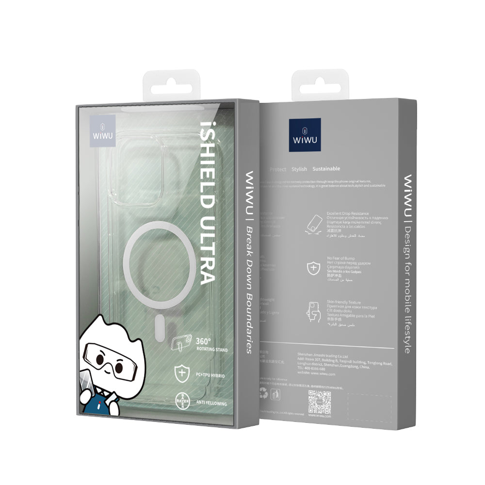 WİWU iPhone 16 Pro Max Magsafe Şarj Özellikli Invisible Pro Sert PC Sararmaz Kılıf