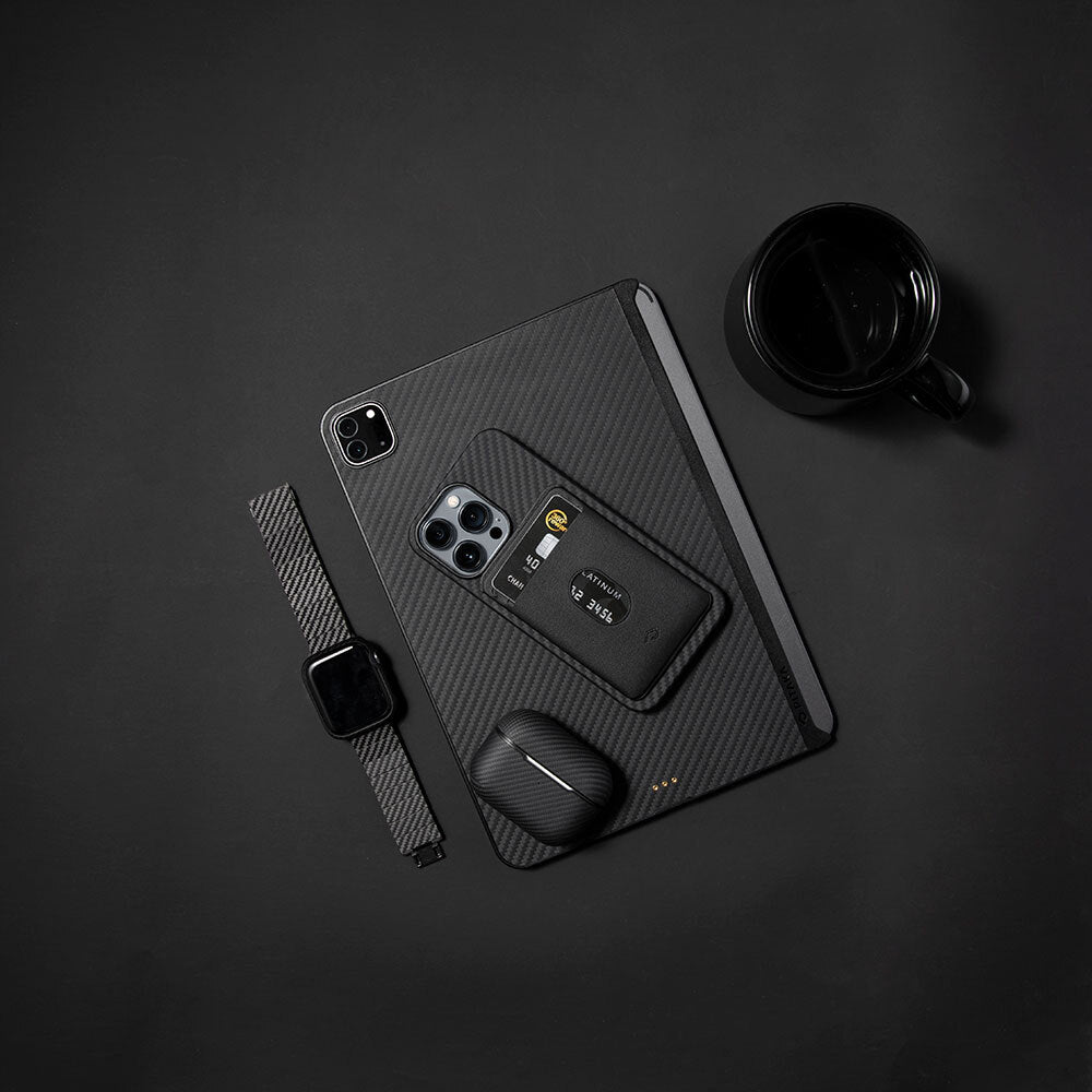 PİTAKA MagEZ Card Sleeve 3.0 PU Deri Magnetik Kartlık