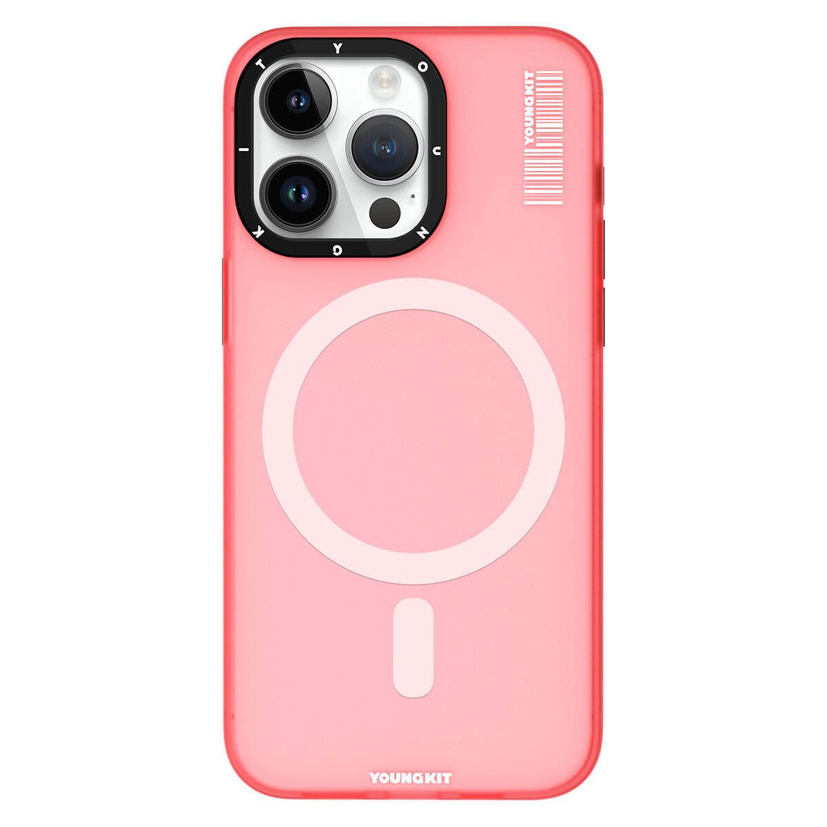 Magsafe Şarj Özellikli Youngkit Hidden Sand Serisi Pembe Kapak - enzaksesuar