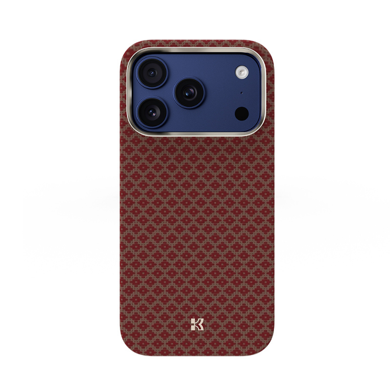 Apple iPhone 17 Pro Max Kılıf M-Safe Şarj Özellikli Benks ArmorAir ArmorGrid Serisi Kevlar Kapak Turuncu