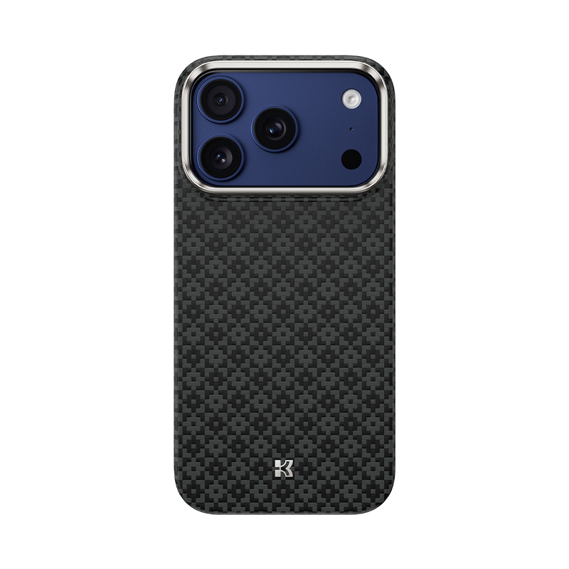 Apple iPhone 17 Pro Max Kılıf M-Safe Şarj Özellikli Benks ArmorAir ArmorGrid Serisi Kevlar Kapak Siyah