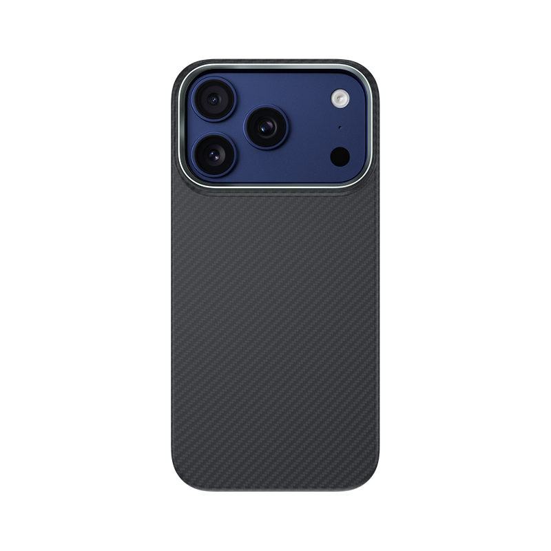 Apple iPhone 17 Pro Max Kılıf Benks M-safe Şarj Özellikli Metal Kamera Çerçeveli Magnetik ArmorAir 600D Kevlar Fiber Kapak Siyah