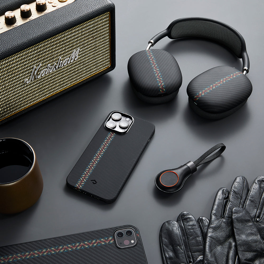 PİTAKA Magsafe Şarj Özellikli İPhone 14 Pro 600D Aramid Fiber Pitaka Tactile Woven Orchestra Serisi Rhapsody Kapak