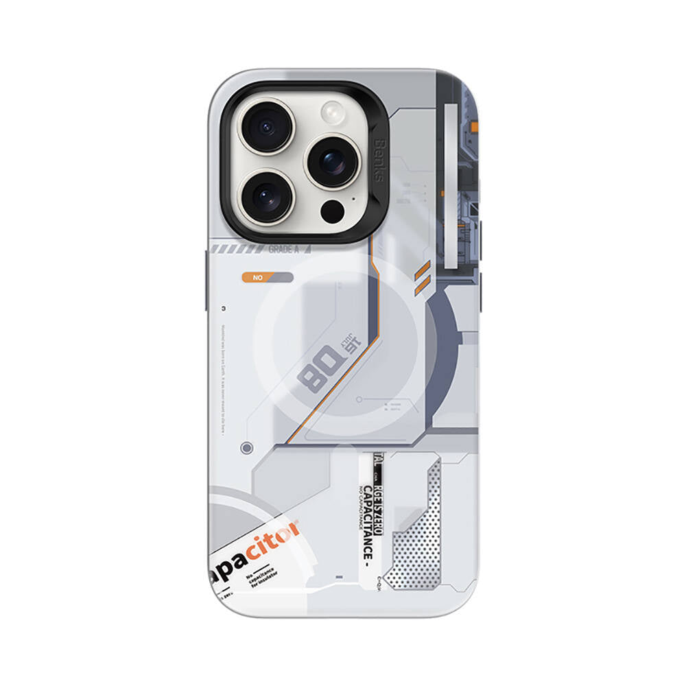 MagSafe Şarj Özellikli Mekanik Tasarımlı Benks Perspective Serisi Beyaz Kapak- Product vendor
