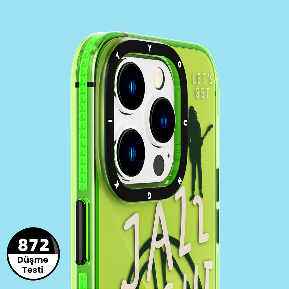 Youngkit Jazz Serisi iPhone Yeşil Kapak - enzaksesuar
