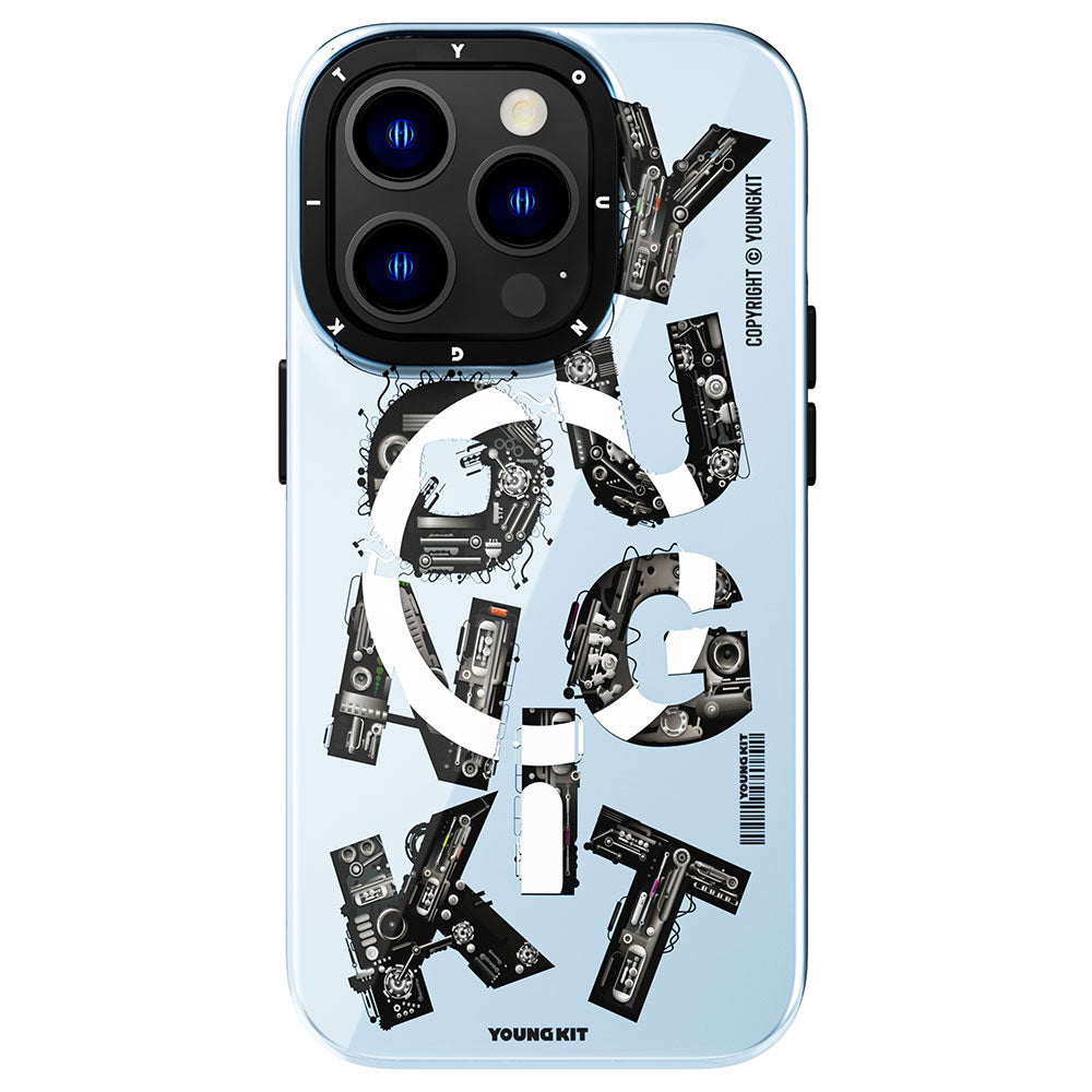 Youngkit Mechanic Serisi iPhone Mavi Kapak - enzaksesuar