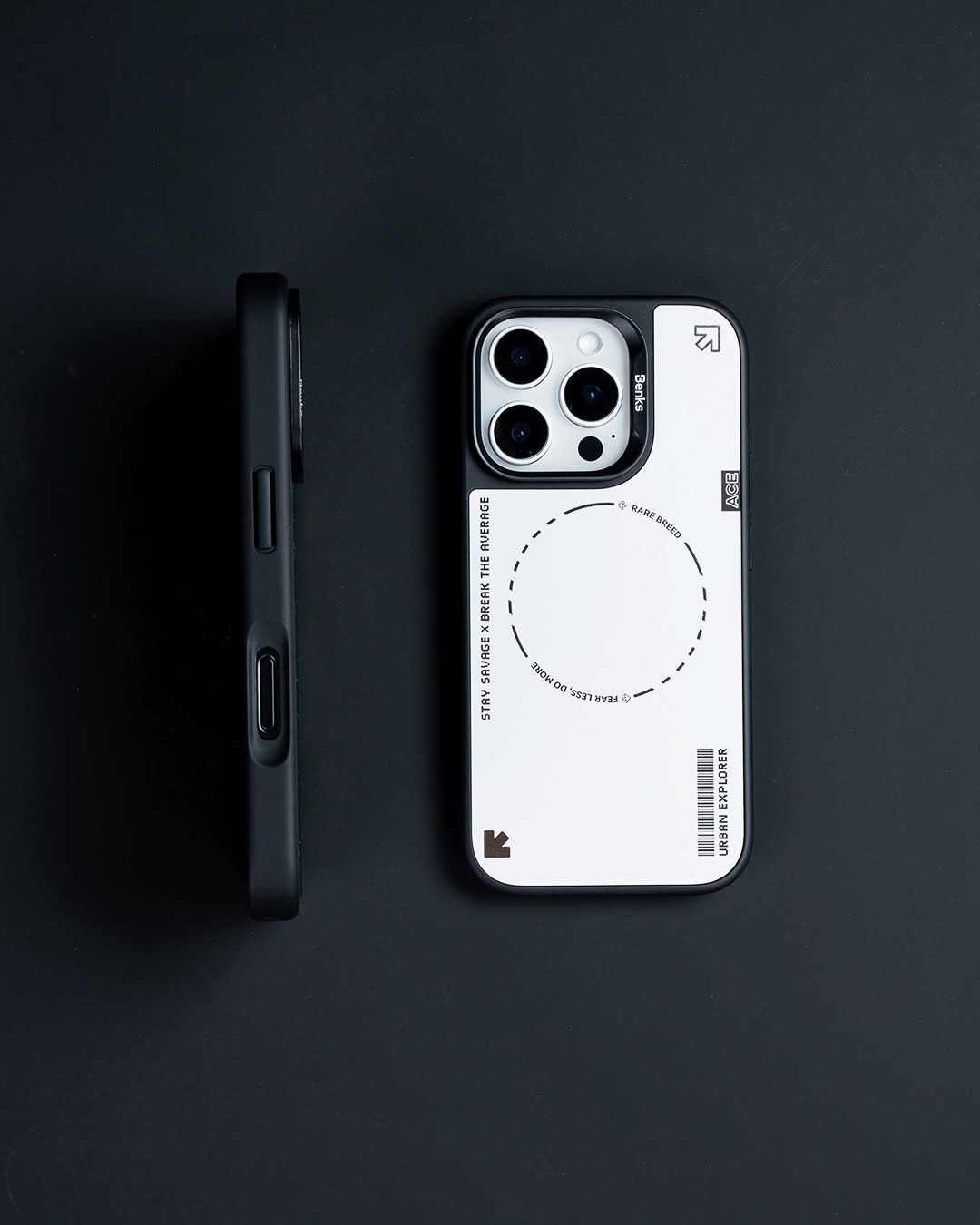 BENKS iPhone 16 Pro Magsafe Şarj Özellikli Benks Dynamic Basis Beyaz Kılıf