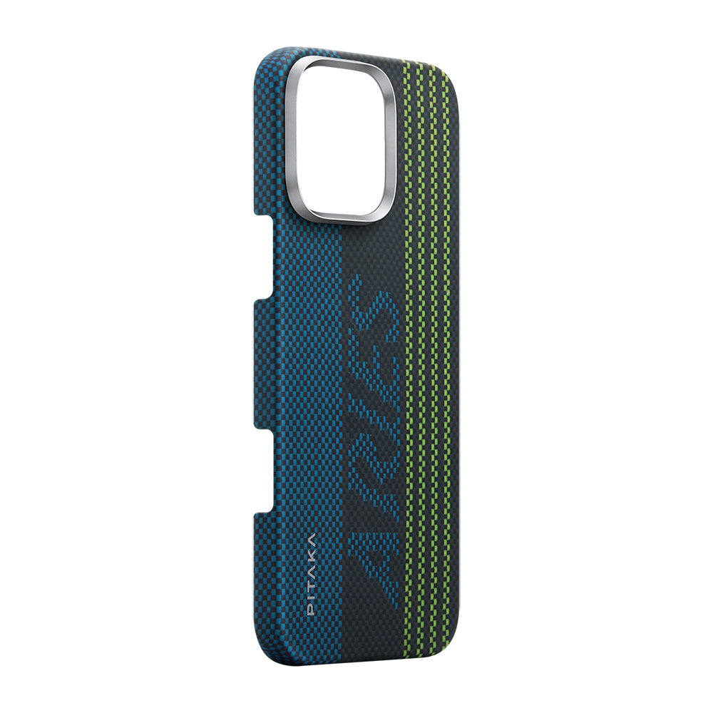 Magsafe Şarj Özellikli Lumintex Teknolojili Fosforlu Aramid Fiber Pitaka Tactile Woven Aries Serisi Credit Card Kapak - enzaksesuar