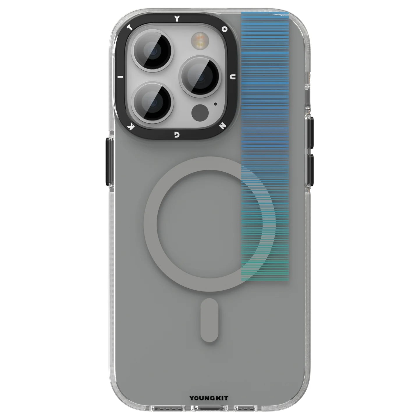 Youngkit Pure Serisi iPhone Gri Kapak - enzaksesuar